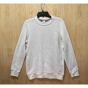 All In Motion - Men's Fleece Lined Long Sleeve Pullover Sweater - White - Small